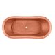 Compact Patina Copper Bathtub For Small Modern Spaces